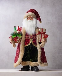 Holiday Lane Heritage Wine-Toting Standing Santa, Macy's Exclusive