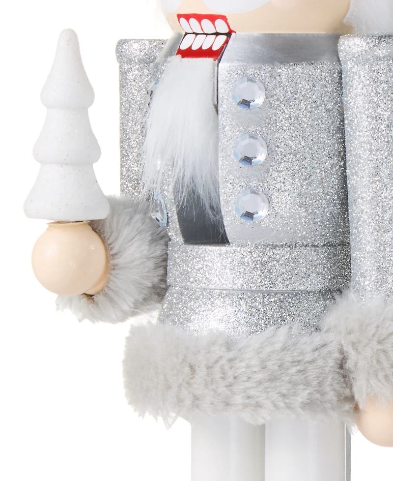 Holiday Lane Opulence Silver-Tone Nutcracker, Macy's Exclusive
