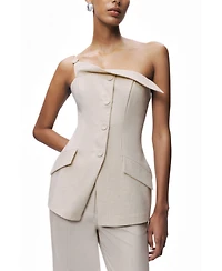 Nocturne Women's Asymmetric One-Shoulder Blouse