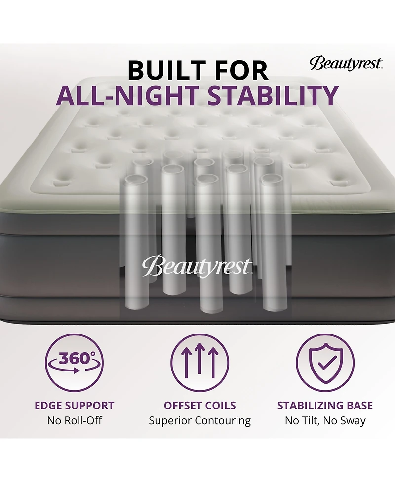 Beautyrest Sky Rise 18" Air Mattress with Built-In Pump