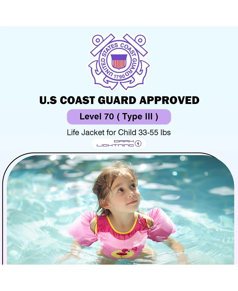 Aofar Swim Vest Kids Pool Floaties Life Jacket