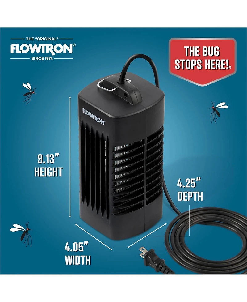 Flowtron Indoor Bug Zapper 1000V Uv Light Mosquito and Fly Trap Plug-In for Home 160 Sq Ft
