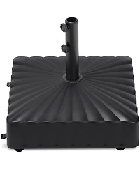 Best Choice Products Fillable Mobile Umbrella Base Heavy Duty Market Stand w/ Wheels, Locks, 123lb Capacity