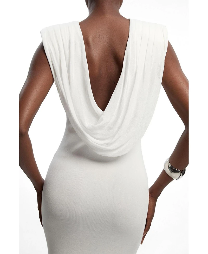 Karen Millen Women's Plunge Back Sleeveless Maxi Dress
