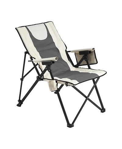 Yiortwo Folding Camping Chair with 3 Reclining Positions, High Back Outdoor Chair