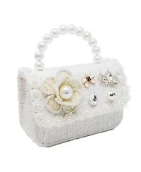 Puttisu Girls Royal Camellia Tweed Handbag