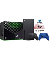 Microsoft Xbox Series X 1TB Disc Console with Extra Controller and MightySkins Code Bundle
