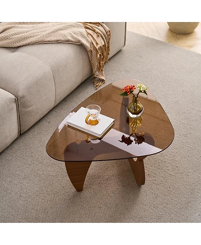 Streamdale Furniture Mid-Century Modern Wood Farmhouse Coffee Table