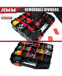 Xdovet Tool Box Organizer 34 Compartments Removable Dividers