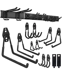 Xdovet Garden Tool Organizer Wall Mount Hooks Rack Shed Storage Heavy Duty