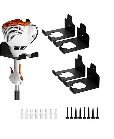 Xdovet Trimmer Rack Garden Tool Hanger Wall Mount Weed Whacker Holder