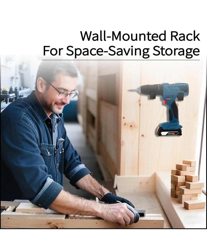 Xdovet Drill Holder Wall Mount Steel Tool Organizer Storage Dock