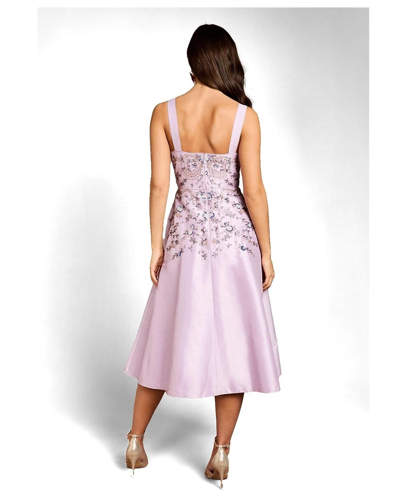 Coast Women's Embellished Square-Neck Midi Dress