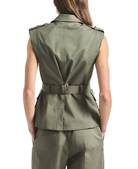 Derek Lam 10 Crosby Women's Scottie Belted Vest Jacket