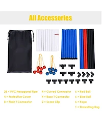 Mecale Ladder Ball Toss Game Bolas Score Tracker Carrying Bag