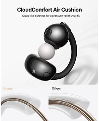 Baseus Bowie MC2 Air Clip On Earbuds, 4.9g Ultra Light, 40H Playtime, IP67 Waterproof for Workouts