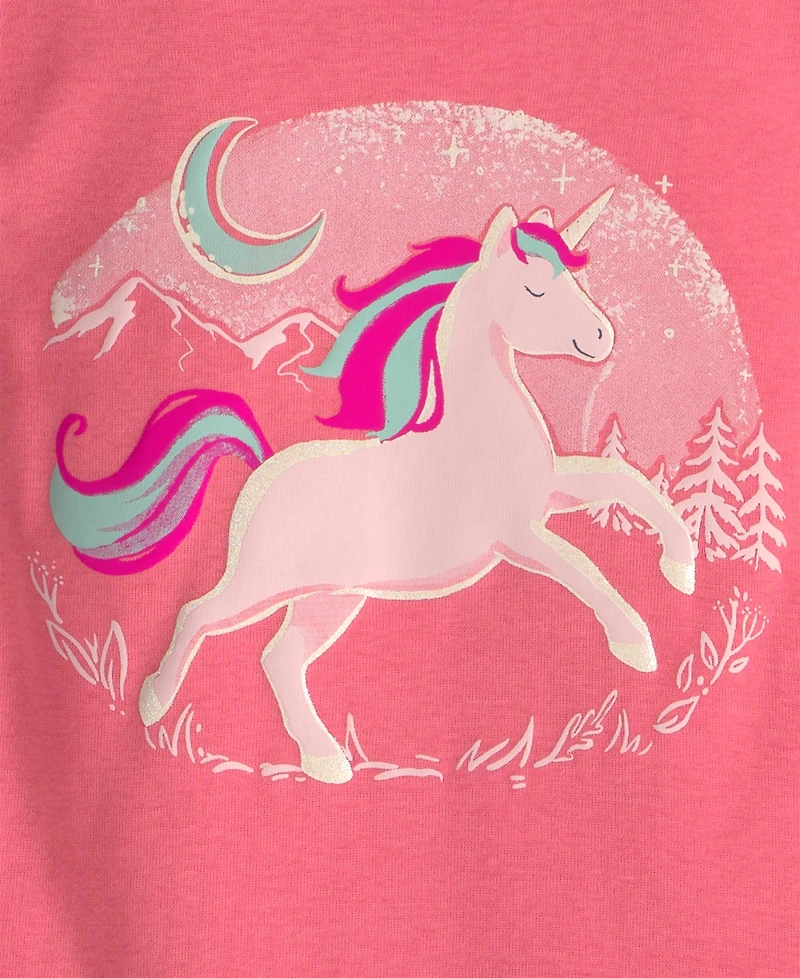 Carter's Toddler Girls' 2T-5T Unicorn Snug Fit Sleep & Play, 4-Piece Set