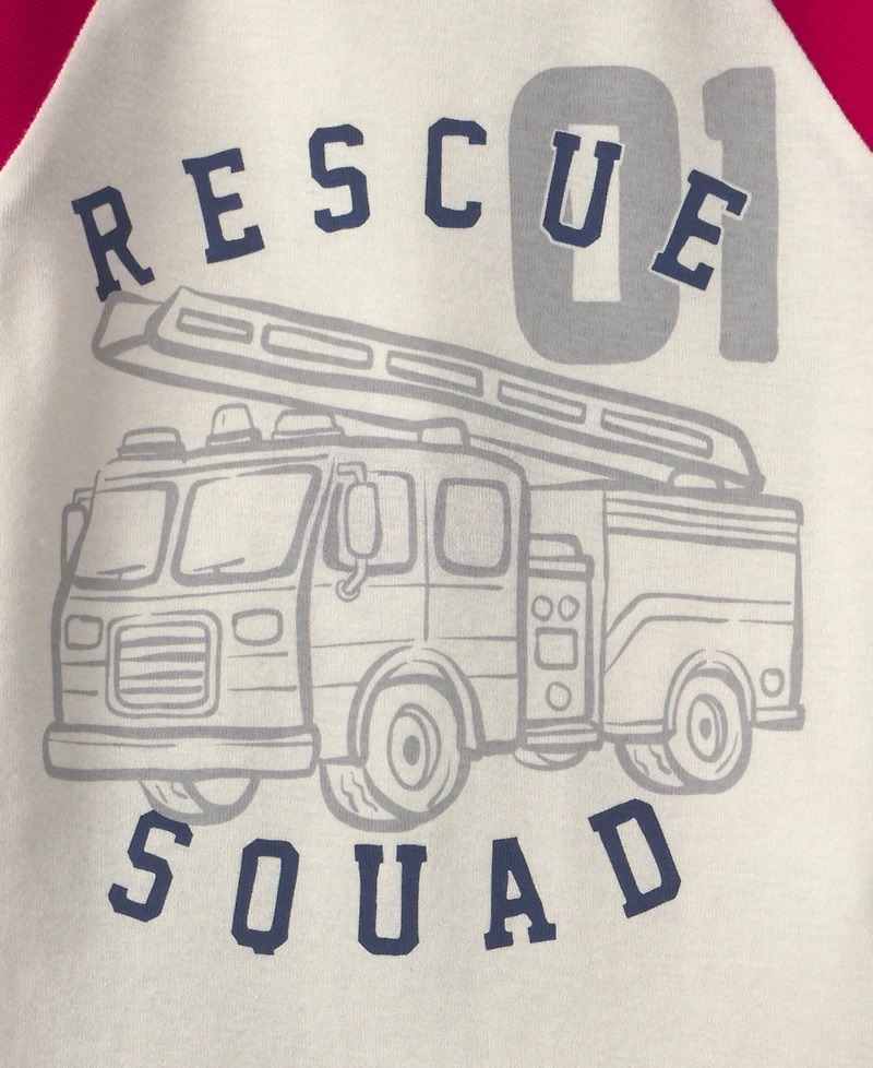 Carter's Toddler Boys' 2T-5T Rescue Squad Snug Fit Sleep & Play, 4-Piece Set