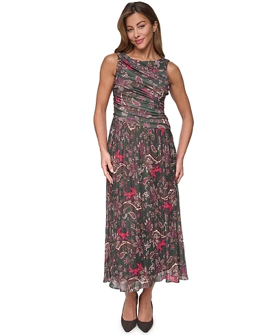 Vince Camuto Women's Boat Neck Twofer Dress