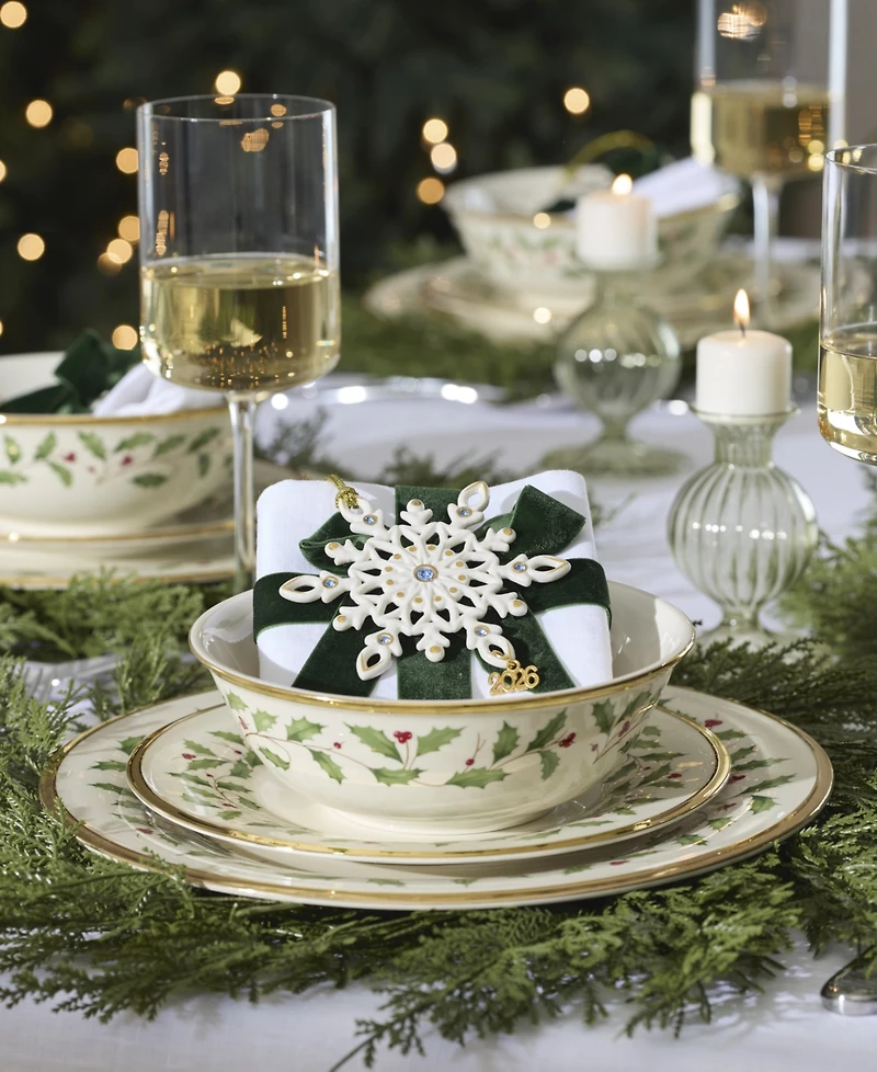 Lenox 2026 Gemmed Snowflake Ornament