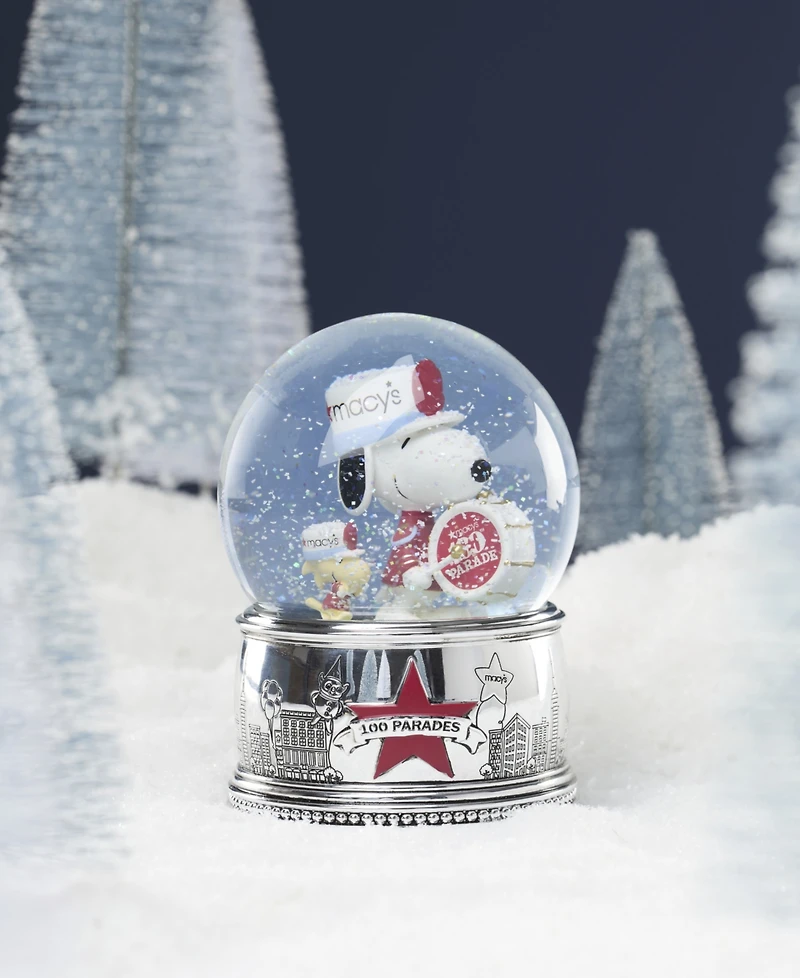 Lenox Peanuts Macy's 100th Parade Snow Globe