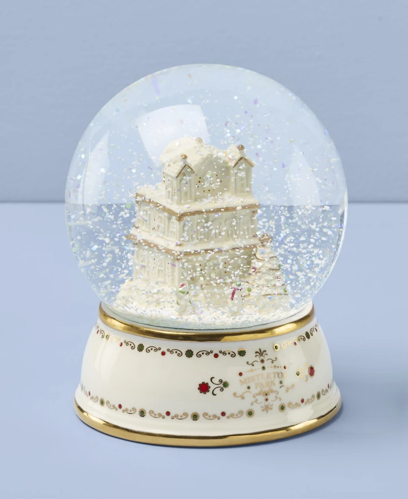 Lenox Mistletoe Park Snow Globe