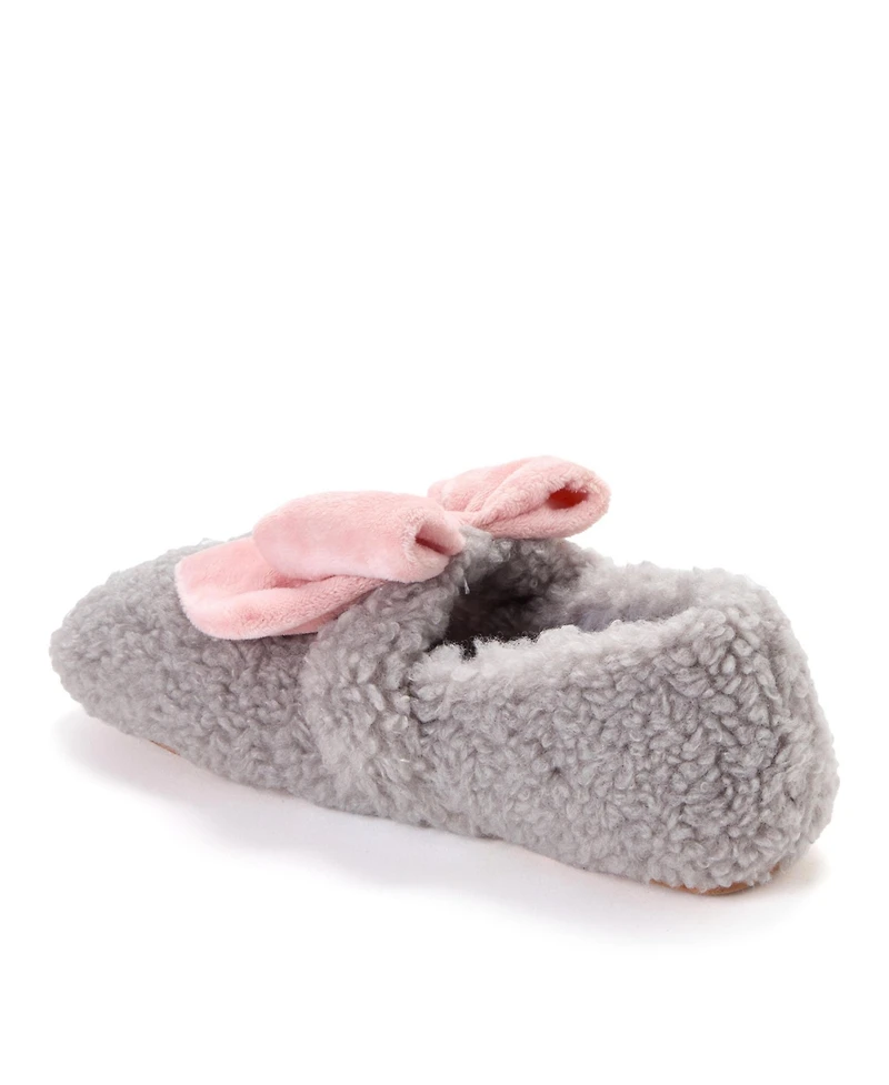 Dearfoams Women's Maryanne Luxe Teddy Maryjane
