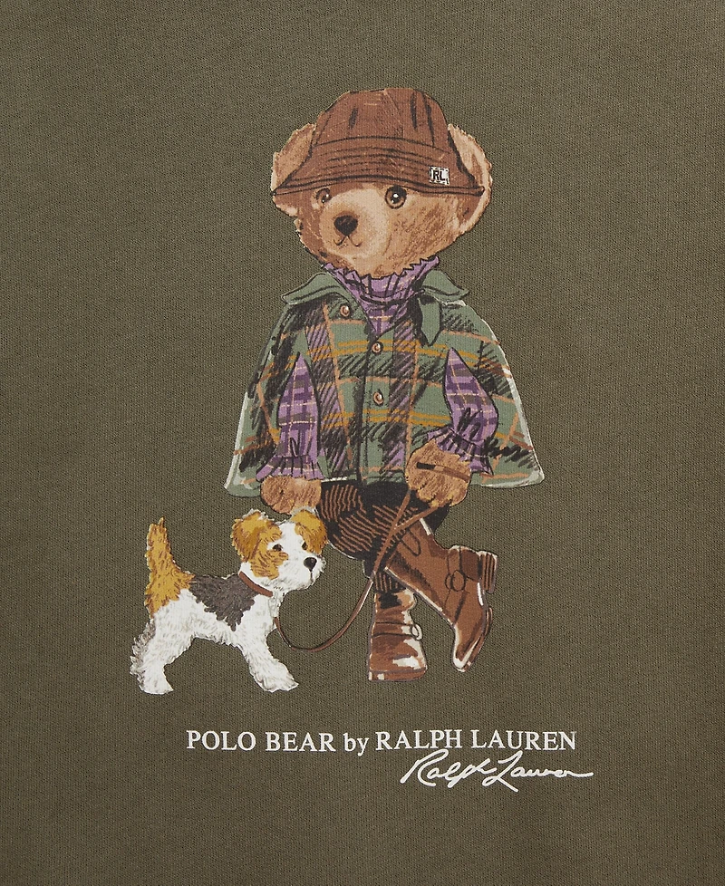 Polo Ralph Lauren Girls' 7-16 Bear Long-Sleeve Sweatshirt