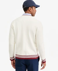 Club Room Men's Varsity Tipped Cardigan Sweater, Macy's Exclusive