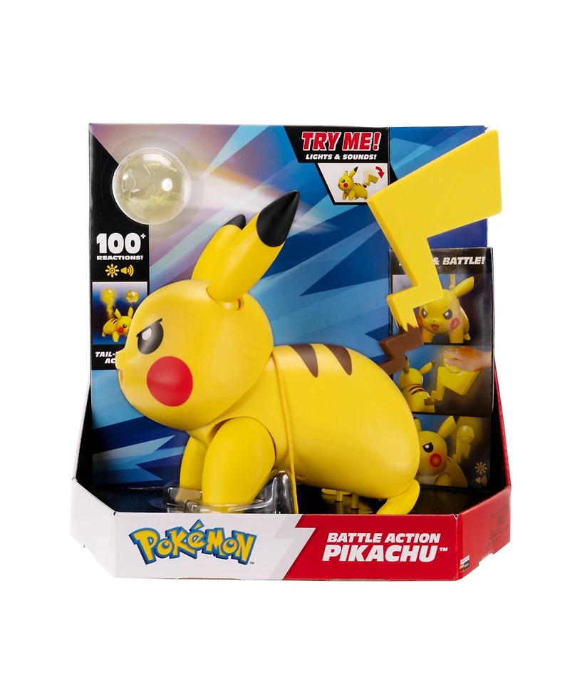 Pokemon Pikachu Electro Ball Electronic Action Figure with Accessories, Ages 4+