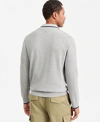 Club Room Men's Tipped Long-Sleeve Polo Sweater, Macy's Exclusive