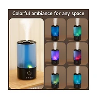 Topteng Humidifier with 7-Color Rgb Light, 360° Nozzle & Oil Diffuser