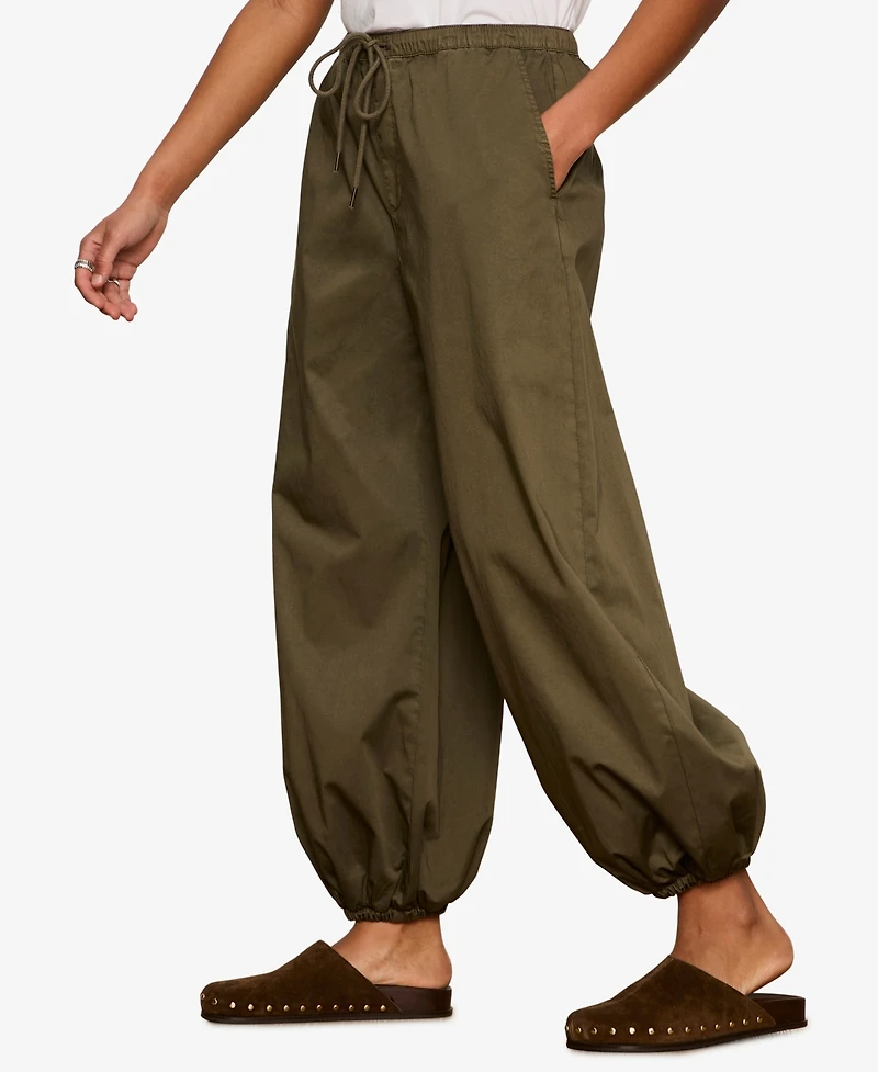 Sanctuary Women's Cropped Balloon Leg Pull-On Pants