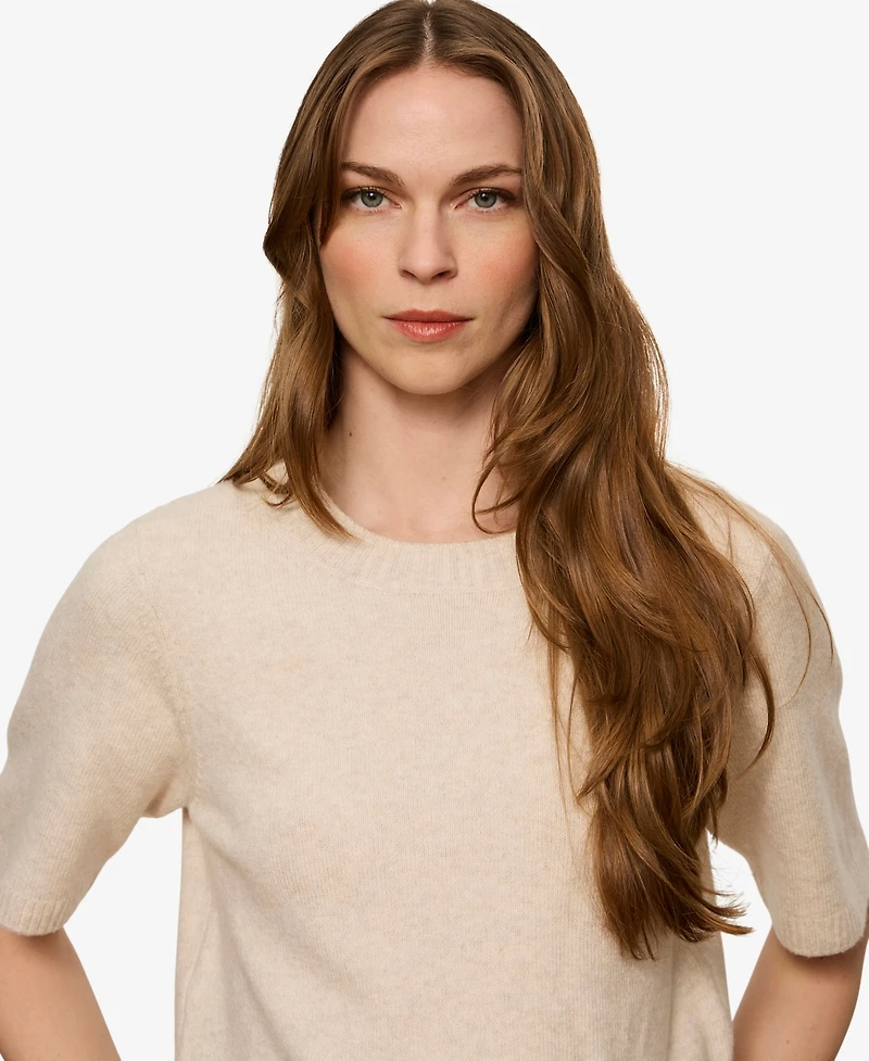 Sanctuary Women's Short-Sleeve Crewneck Sweater