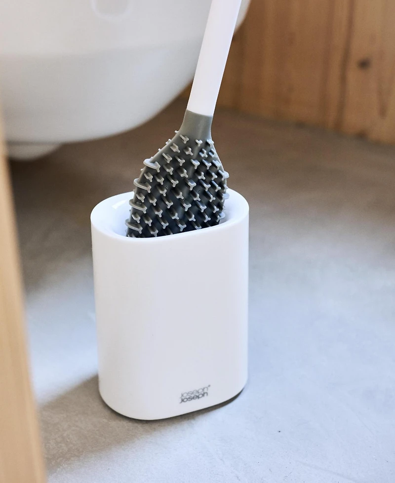 Joseph Joseph 2-Piece Flex TriBlade Lite Toilet Brush & Holder Set