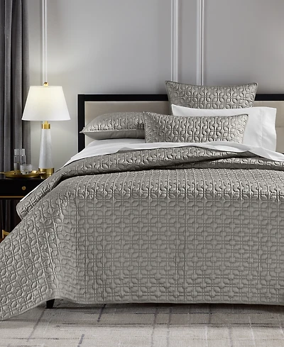 Hotel Collection Porto Quilted 3-Piece Coverlet Set, King, Macy's Exclusive