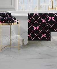 Juicy Couture Printed Jacquard Cotton 4-Piece Bath Towel Set
