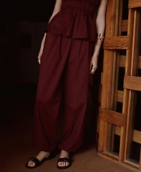 Mango Women's High-Waisted Baggy Pants