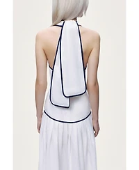 Nocturne Women's Binding Detail Halterneck Midi Dress