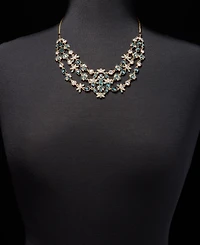 Marchesa Stone Layered Statement Necklace, 16"