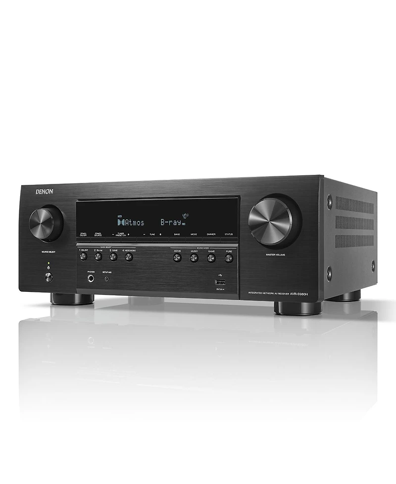 Denon Avr-S980H 7.2 Ch 90W 8K Av Receiver Powered by Heos with Dolby Atmos
