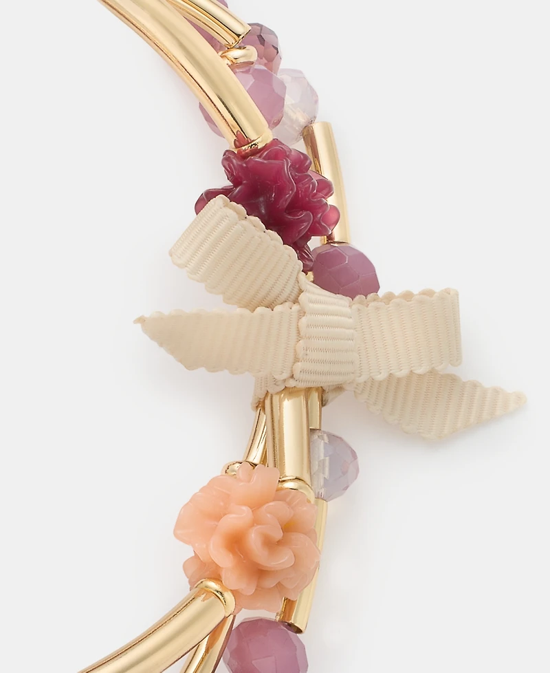 lonna & lilly Flower Beaded Stretch Bracelets, 3-Piece Set