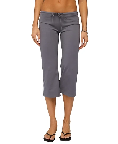 Edikted Women's Milene Contrast Terry Capri Pants