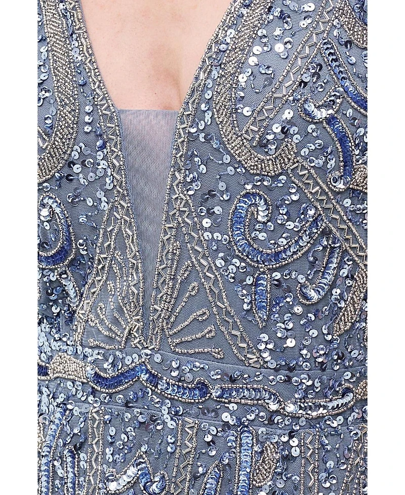 Beauut Women's Embellished Sequin Maxi Gown
