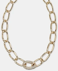 Dkny Pave Large Link Collar Necklace, 16" + 3" extender