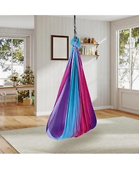 homfan Dual-Layer Sensory Swing, 55" x 59", 360degree(s) Swivel, Supports Up to 300 lb