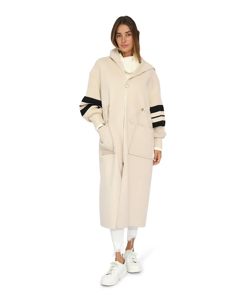 Belle & Bloom Women's Cool Kid Hooded Coatigan
