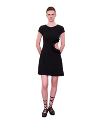 Pcfg Women's Daydreamers Short Sleeve Lace Detail Mini Dress