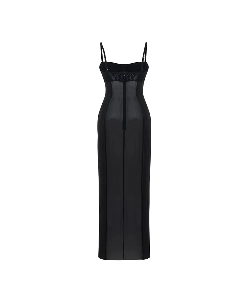 Pcfg Women's Daydreamers Strappy Dress With Tulle Detail