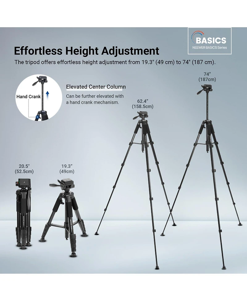 Neewer TP56 Camera Tripod for select iPhone models